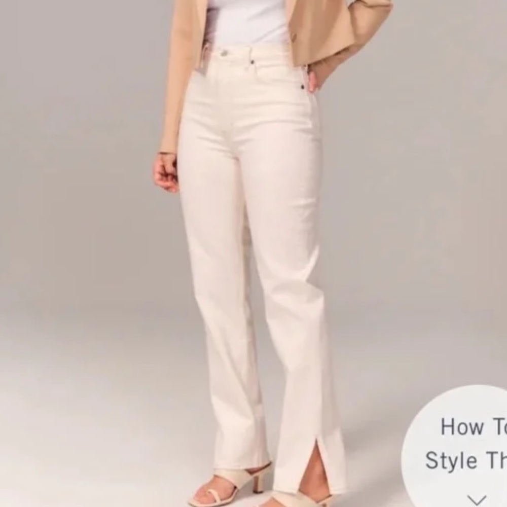 Abercrombie & Fitch 90s Straight leg high rise jeans